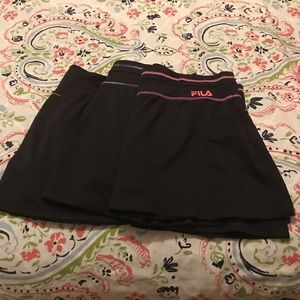 Fila and Champions Tennis Skirts